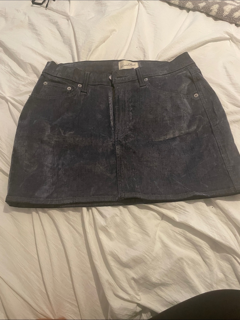 Universal Thread Charcoal Corduroy Mini Skirt